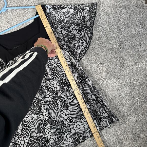 Apostrophe XL Blouse Fairy Grunge Retro 60s Mod Flowy Dark Romantic Whimsigoth - Picture 2 of 12